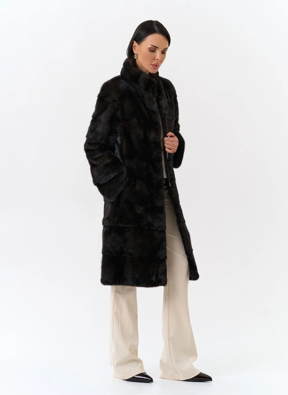 Шуба из меха норки