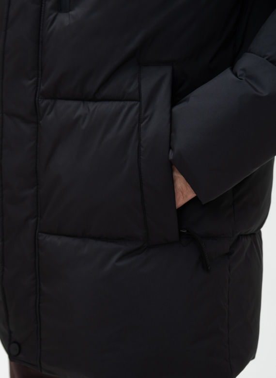 Мужской пуховик с капюшоном 