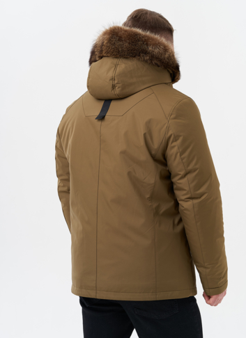 Парка мужская на мехе из волка