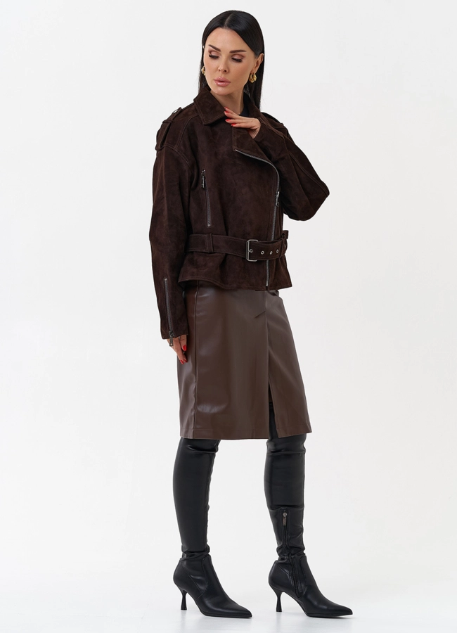 Куртка женская из замши модель № 29920 универмаг малина