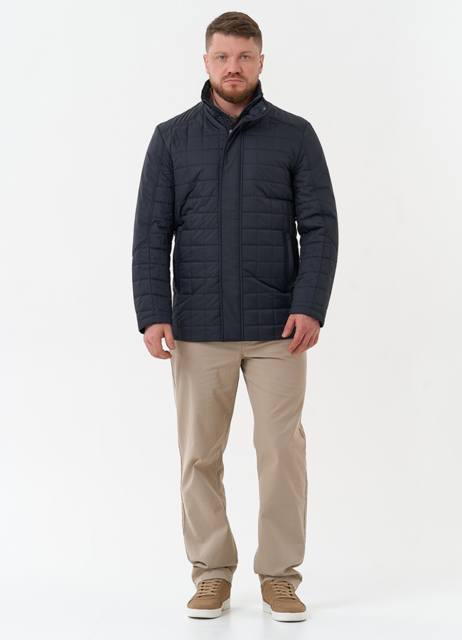 Мужская куртка синего цвета модель № 29904 в кредит