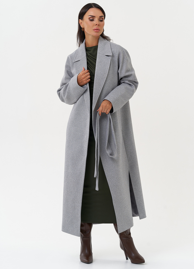 Женское пальто с английским воротником модель № 31210 в кредит