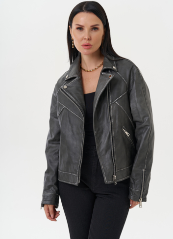 Куртка "косуха" из натуральной кожи