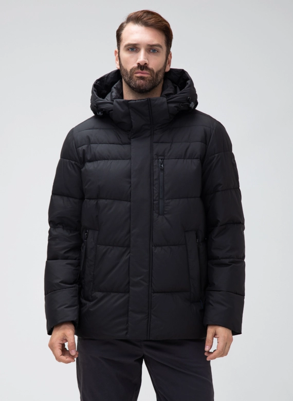 Мужской пуховик с капюшоном 