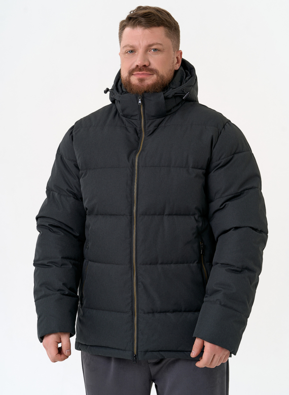 Мужской пуховик с капюшоном 